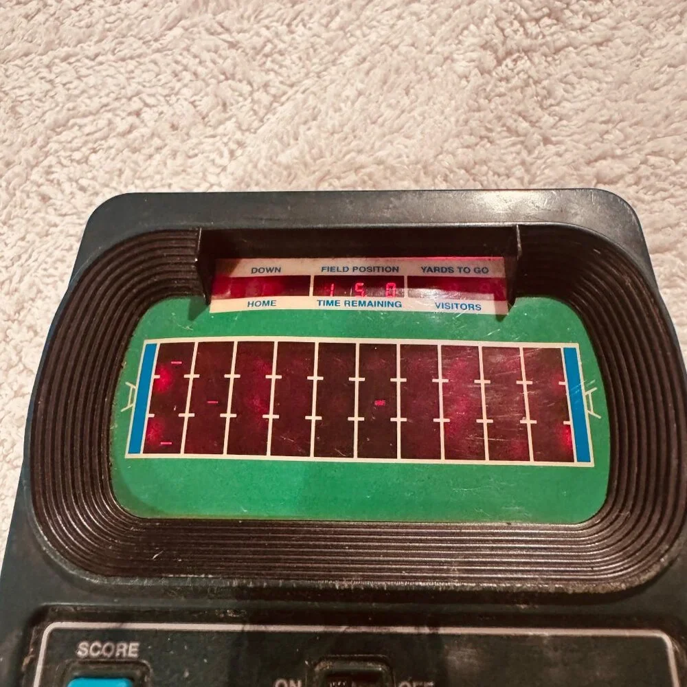 Vintage Mattel Classic Football Handheld Electronic Game 2002 - Tested & Working